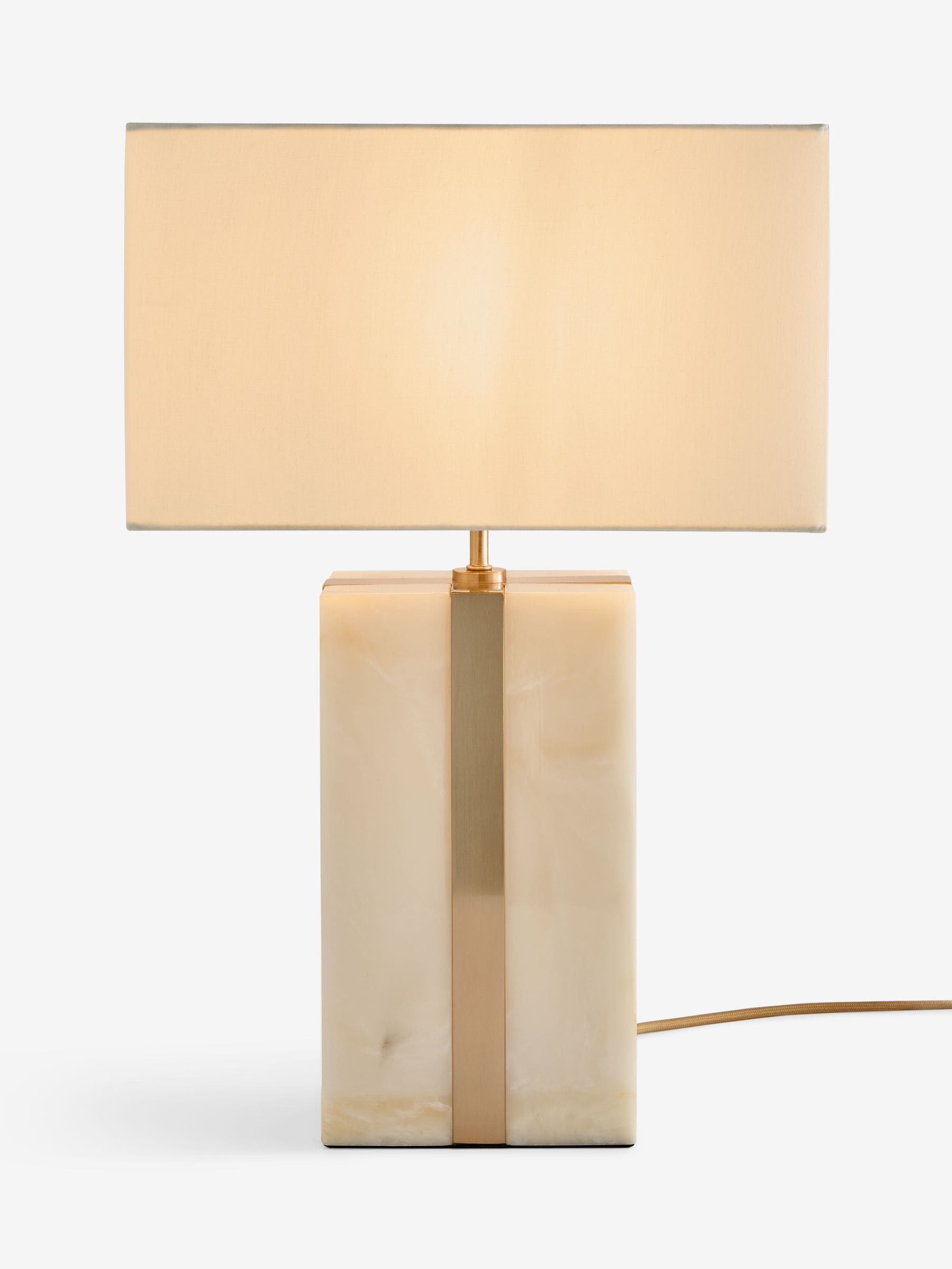 Lipsy white marble effect table lamp 48cm - British product