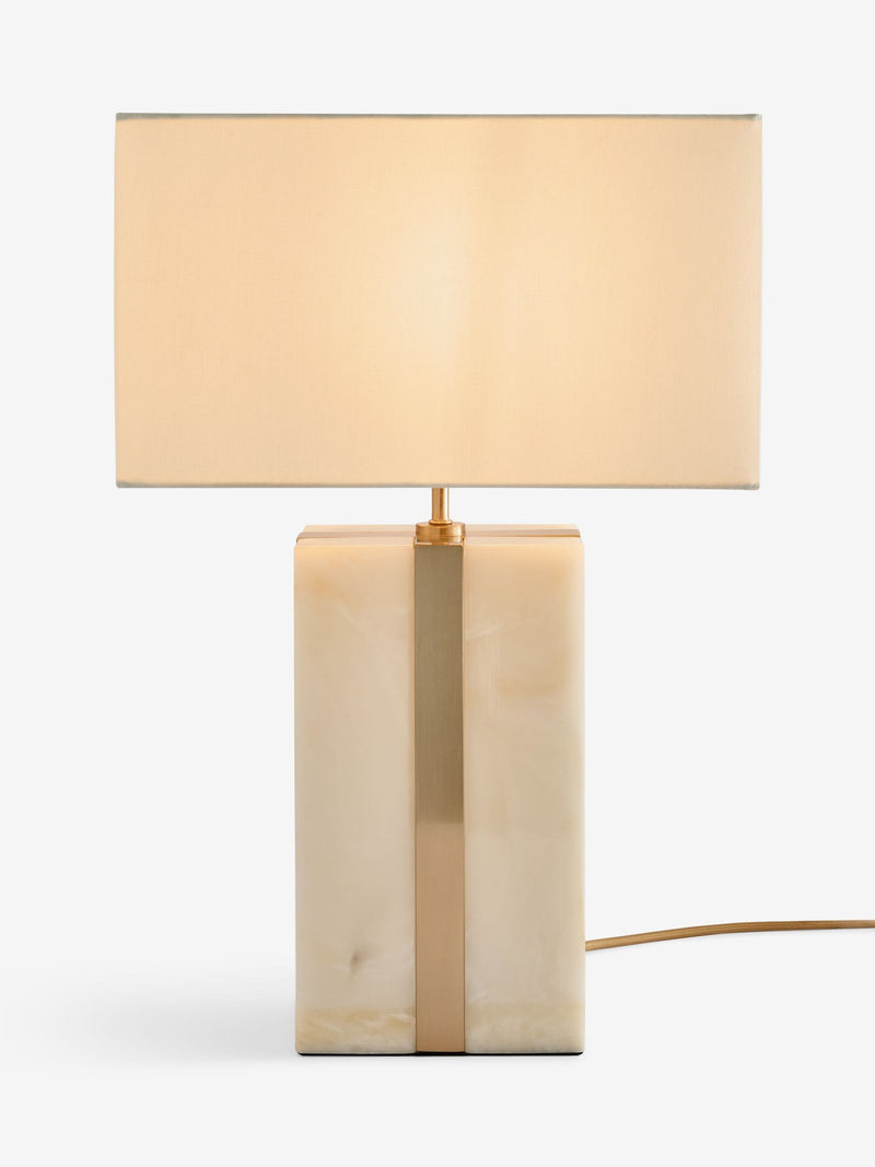 Lipsy white marble effect table lamp 48cm - British product