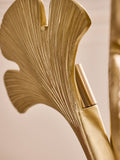Lipsy brass ginkgo leaf table lamp 41cm, imported from the UK