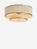 Lipsy brass wrapped 2 tier flush light 45cm, UK version