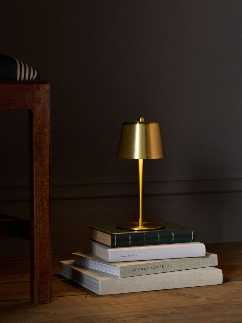 THE SET brass table lamps 2-pack USB rechargeable, British product