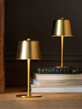 THE SET brass table lamps 2-pack USB rechargeable, British product