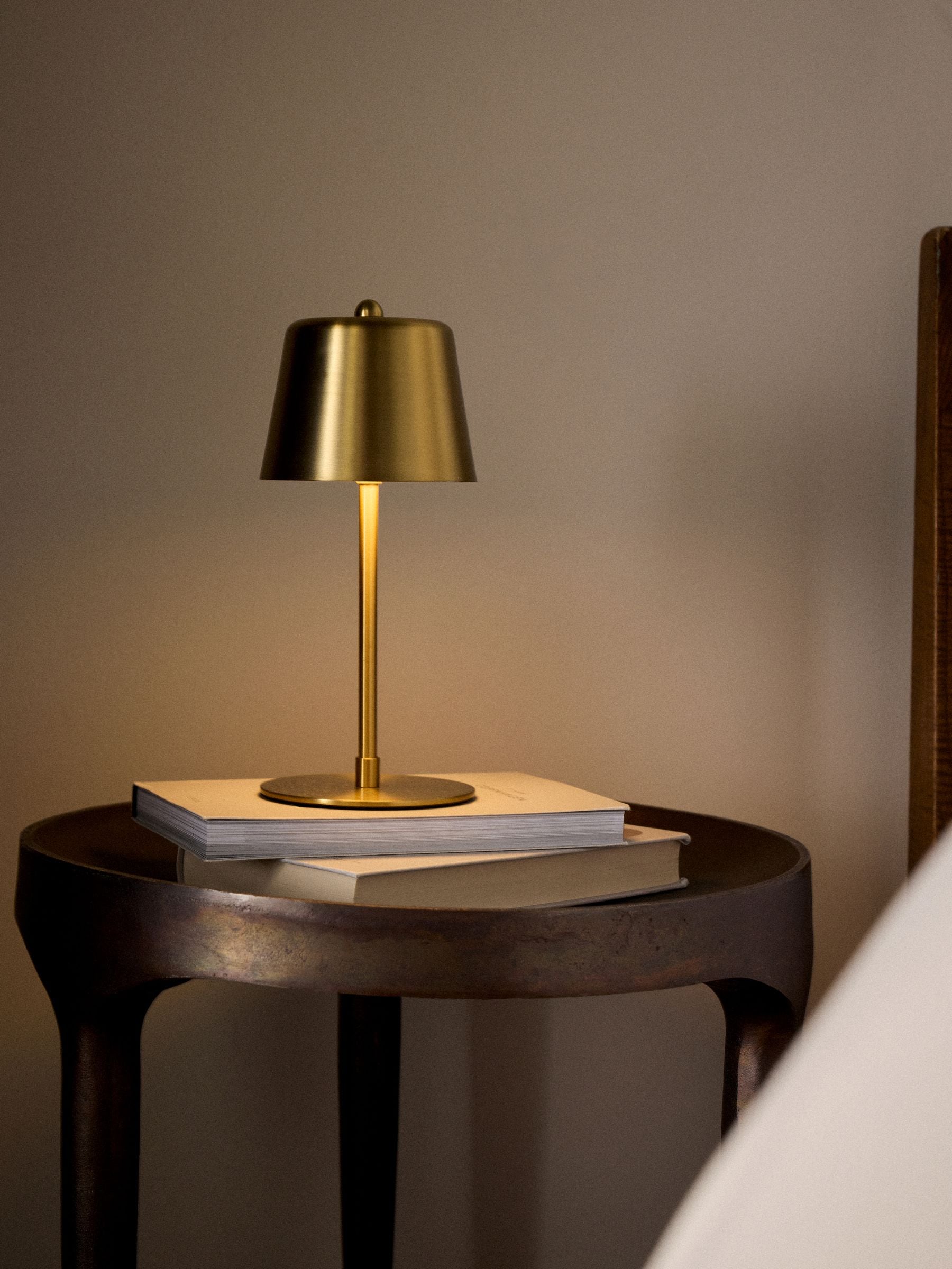 THE SET brass table lamps 2-pack USB rechargeable, British product