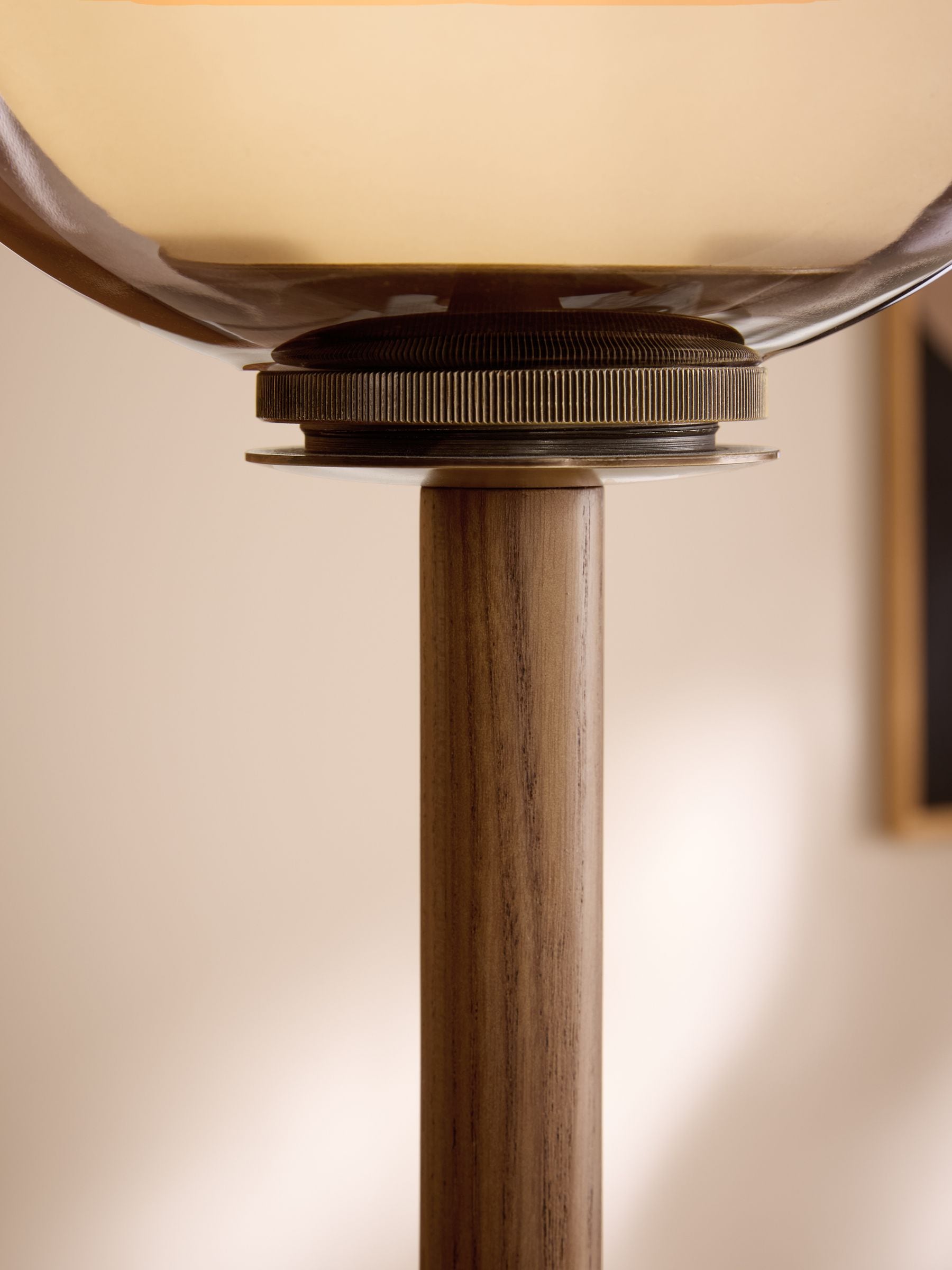 MADE.COM Dark Wood Layla floor lamp 154cm, UK version