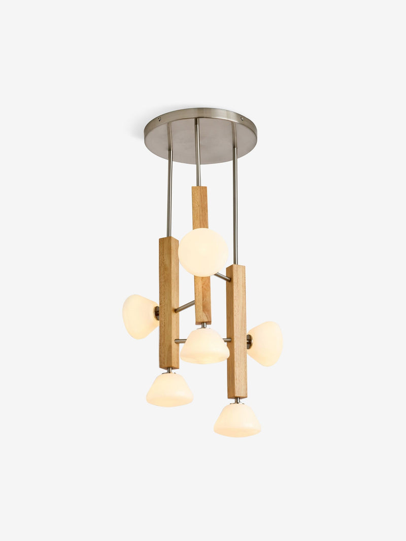 MADE.COM light wood Cillian cluster pendant light 81.5cm, imported from the UK