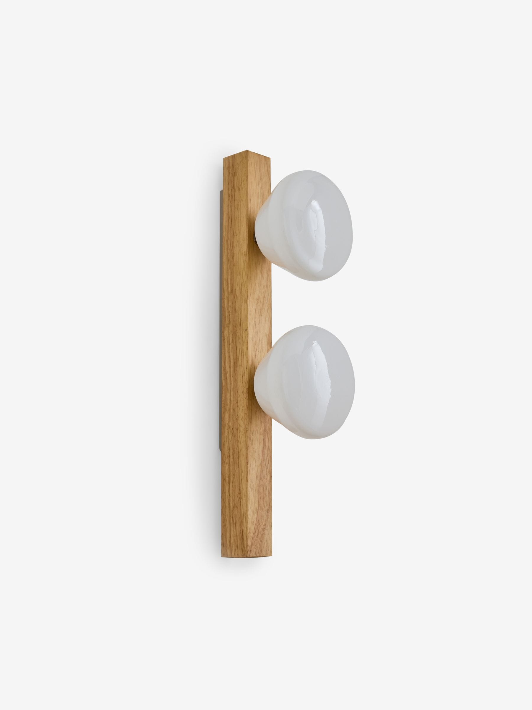 MADE.COM Cillian wall light in light wood, imported from the UK