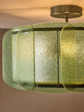 MADE.COM Sacha flush pendant light green glass 45cm, UK version