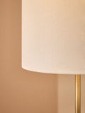 MADE.COM black ceramic Freyja floor lamp 146cm, imported from the UK