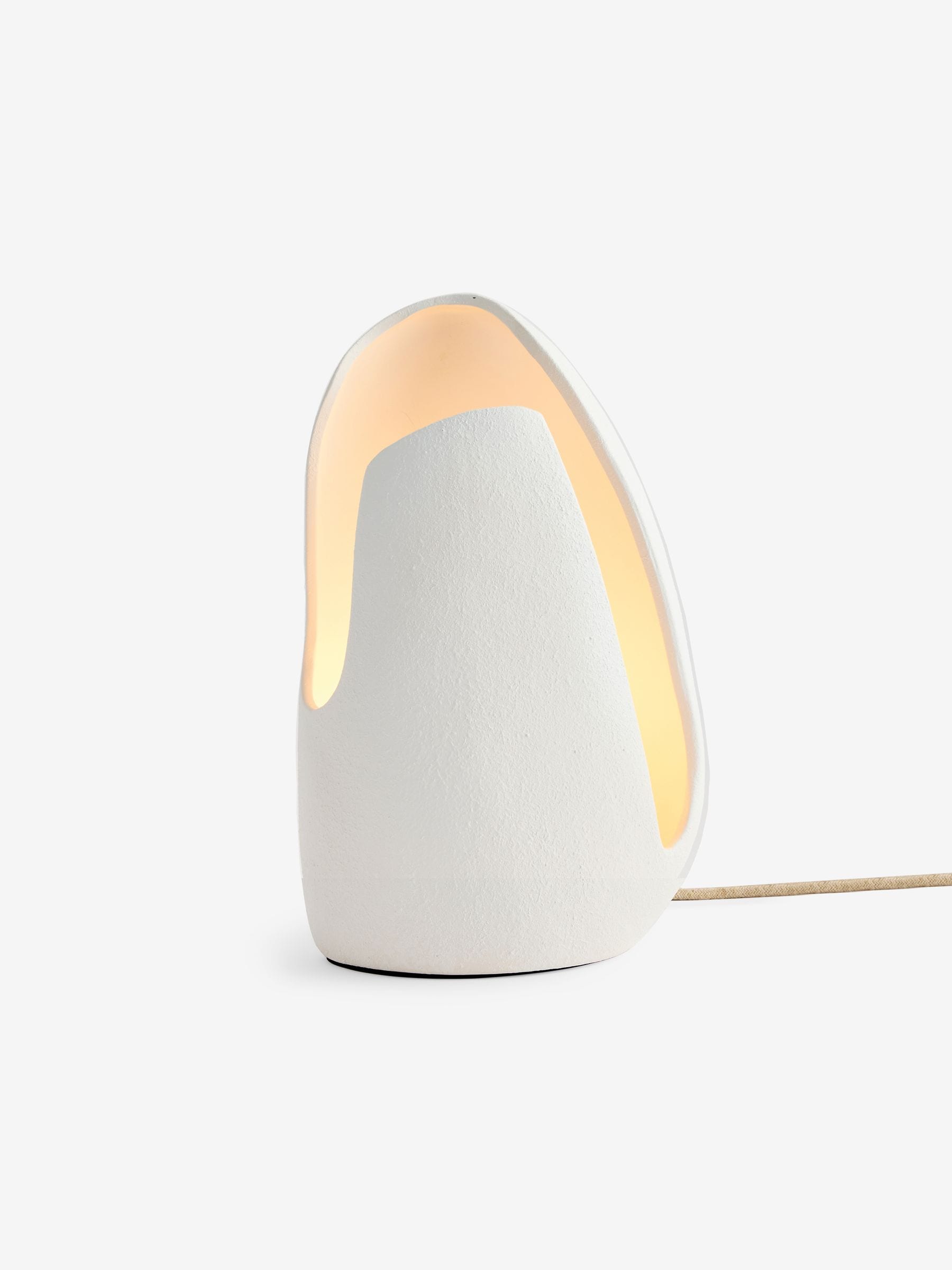 MADE.COM White Ceramic Lorelei Table Lamp, imported from the UK