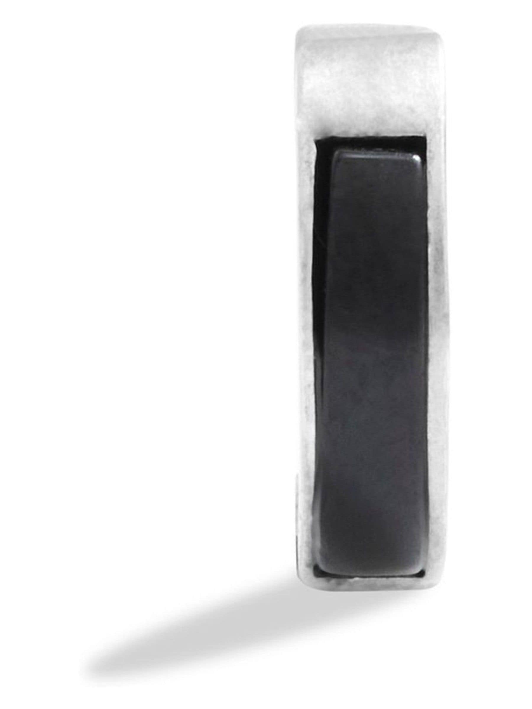 COACH silver tone enamel huggie earrings - British product
