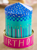 Vanilla and cocoa bean musical birthday candle - British product