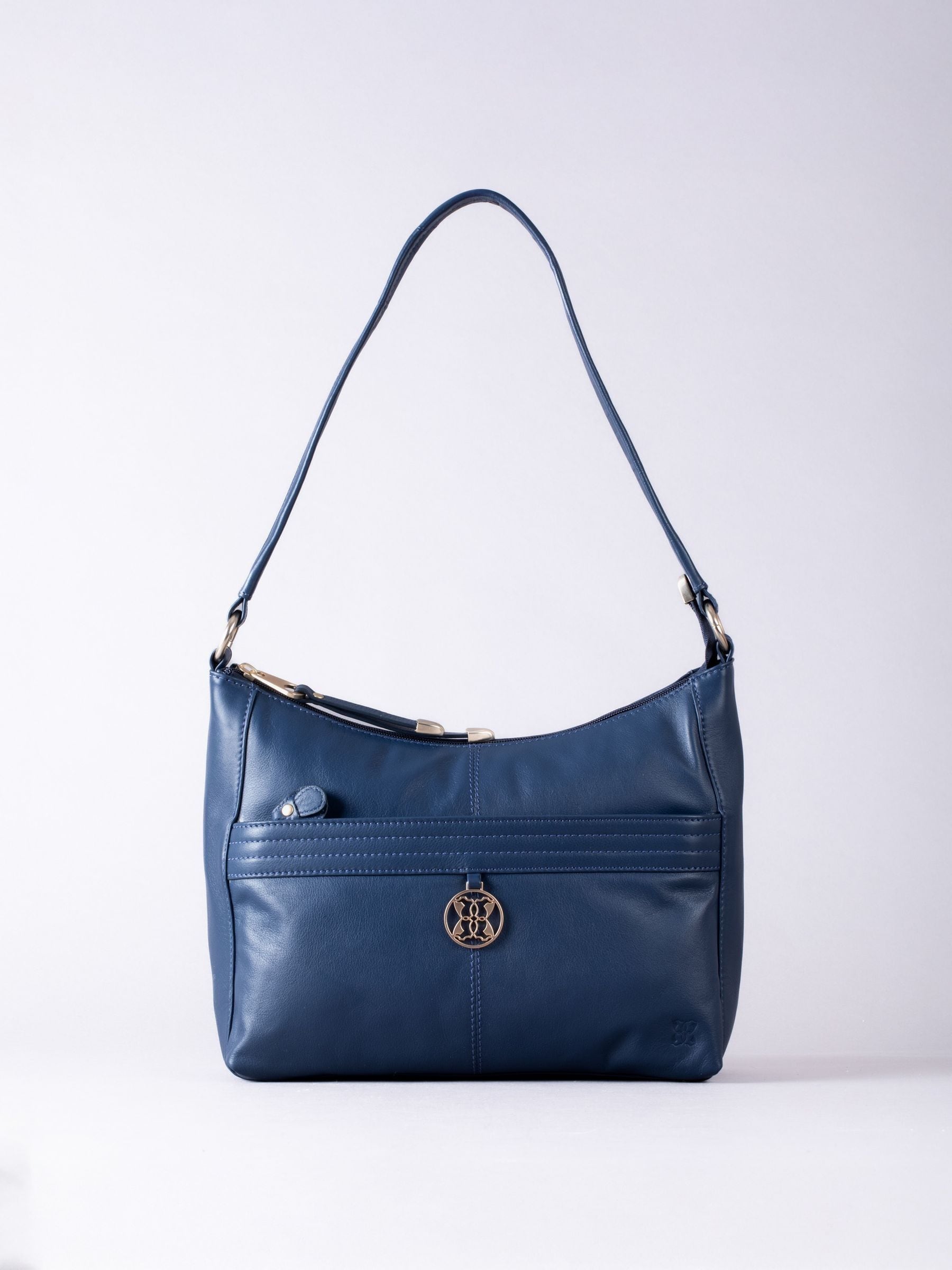 Lakeland Leather blue Cartmel shoulder bag (British brand)