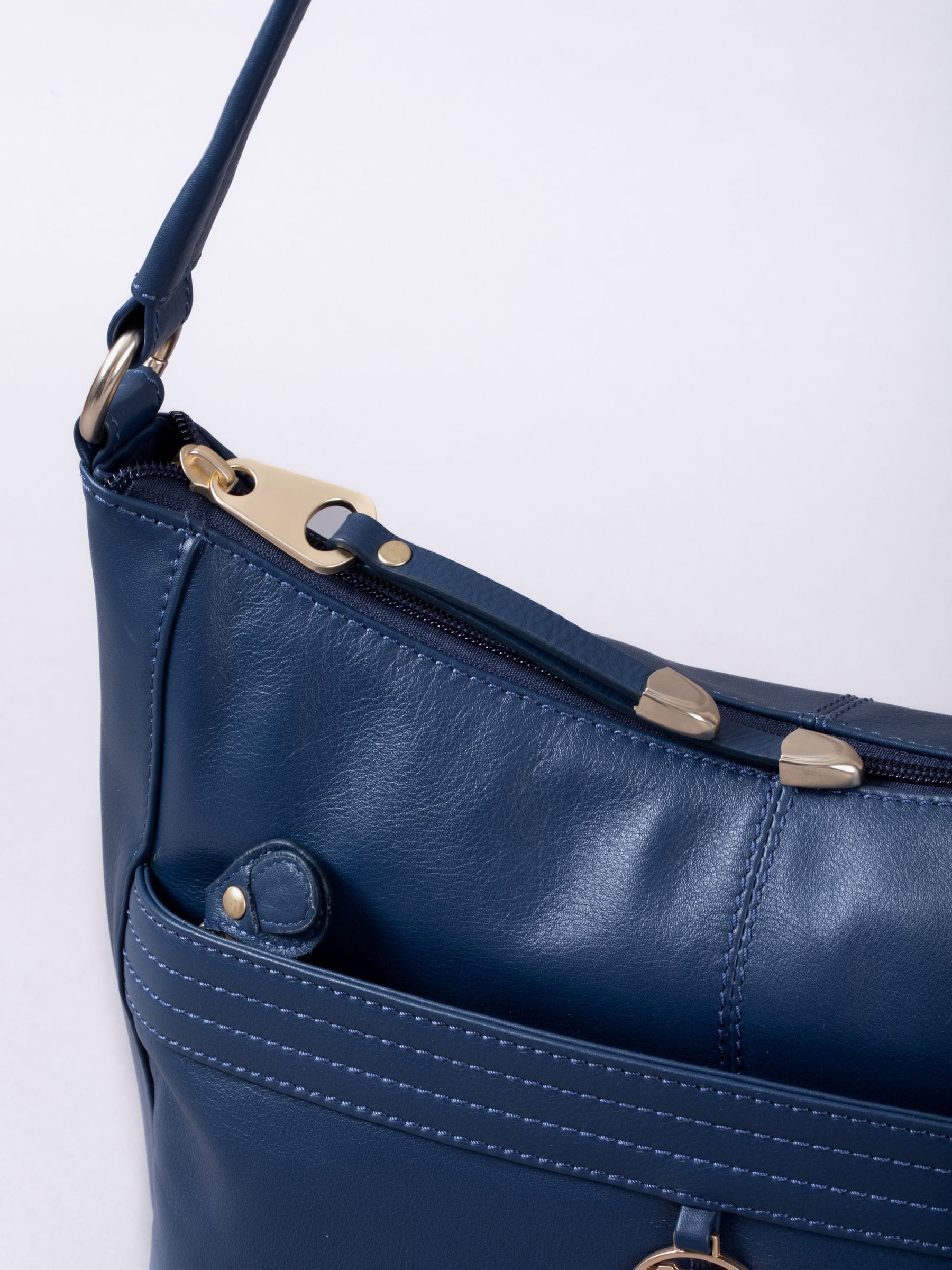 Lakeland Leather blue Cartmel shoulder bag (British brand)