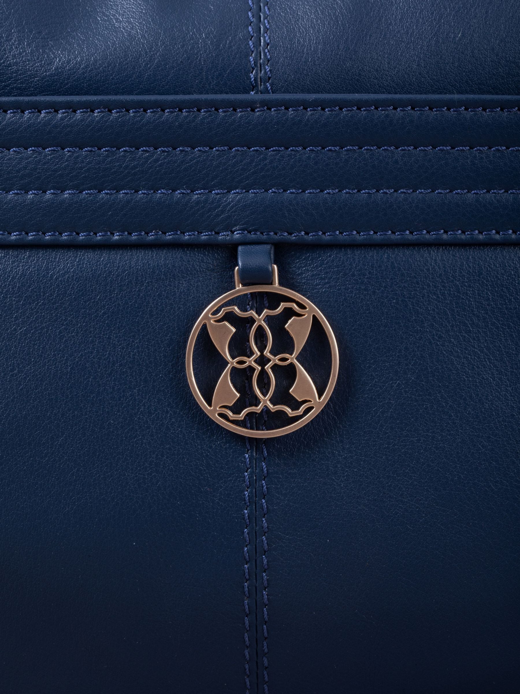 Lakeland Leather blue Cartmel shoulder bag (British brand)