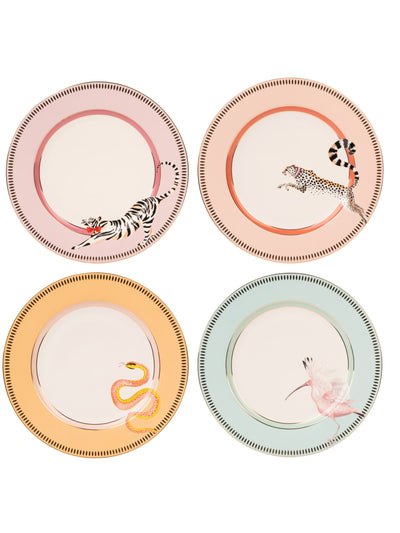 Next Yvonne Ellen White Animal Dinner Plates Set of 4- Buy online at McGrocer