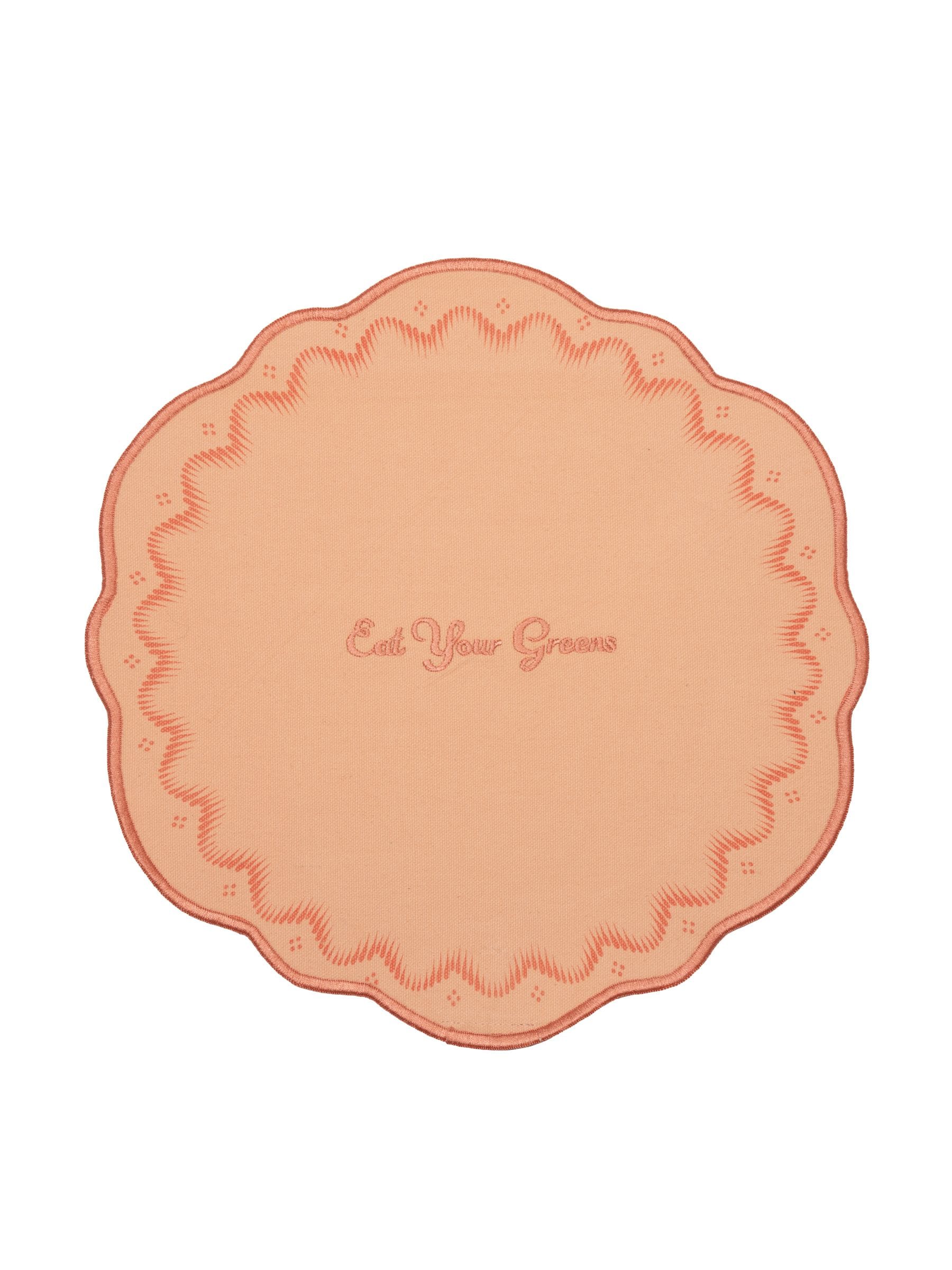 Yvonne Ellen set of 4 pink slogan placemats 32cm (British brand)