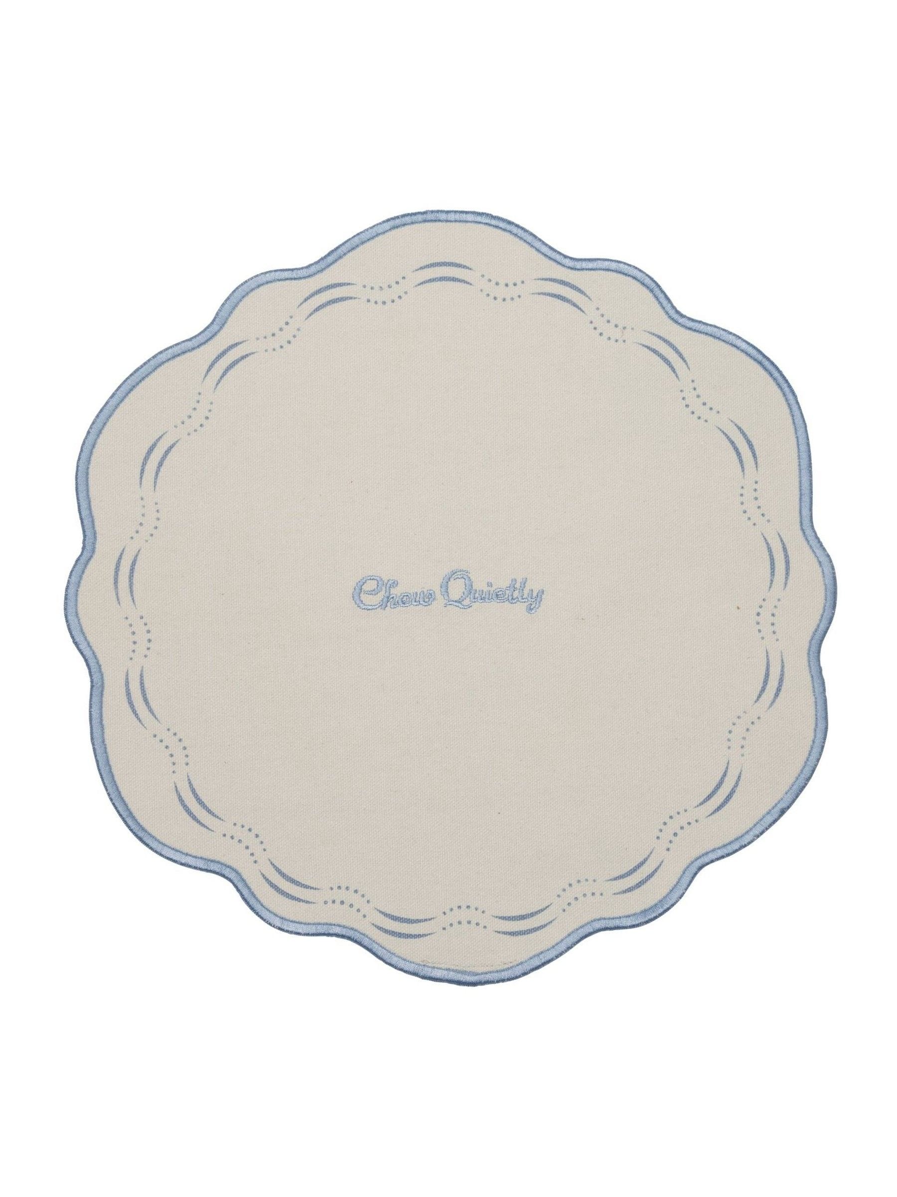Yvonne Ellen set of 4 pink slogan placemats 32cm (British brand)