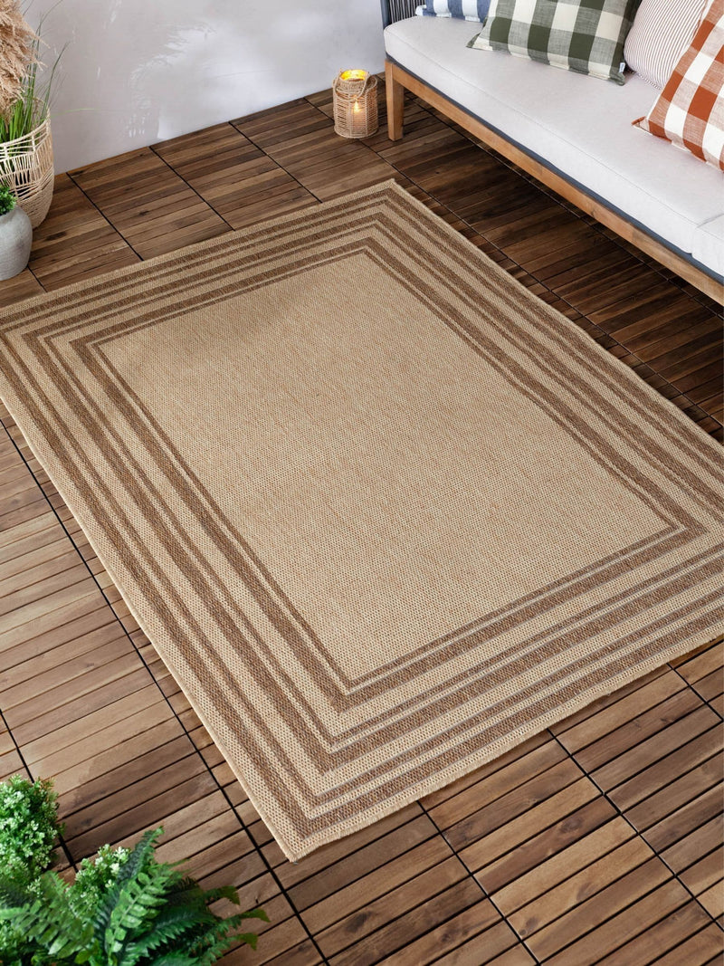 Yard Camber jute effect indoor outdoor rug (British brand)