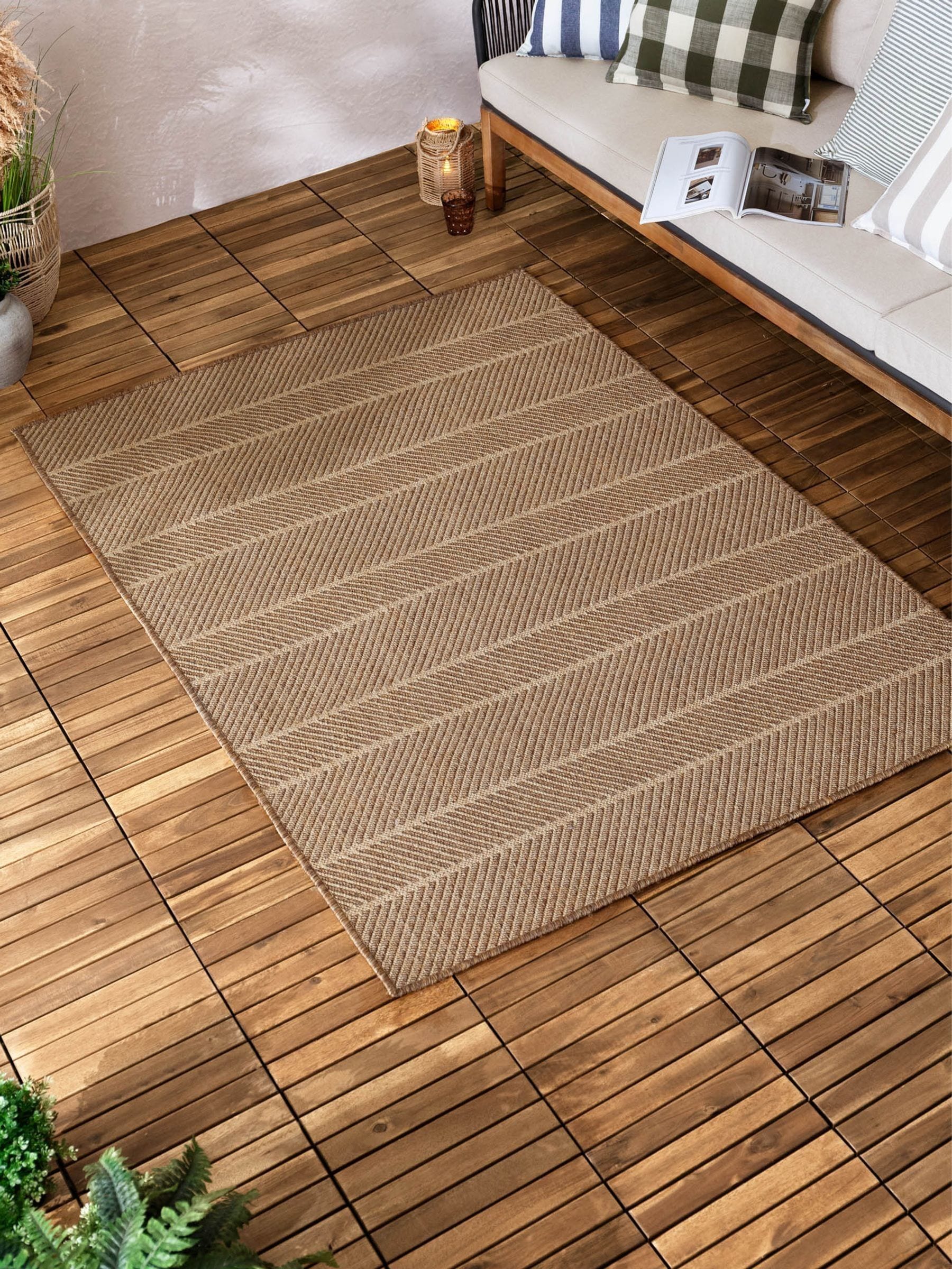 Yard Natural Pentle jute effect rug indoor outdoor (British brand)