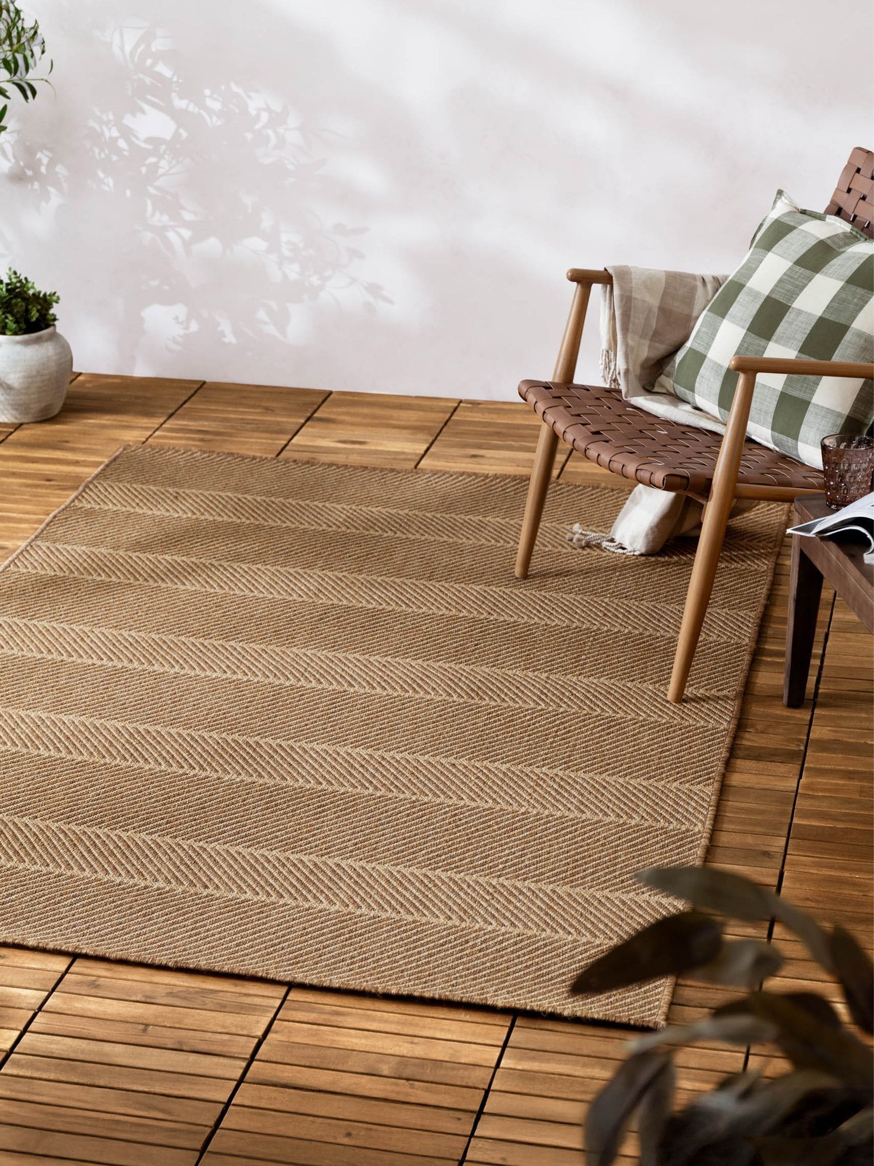 Yard Natural Pentle jute effect rug indoor outdoor (British brand)