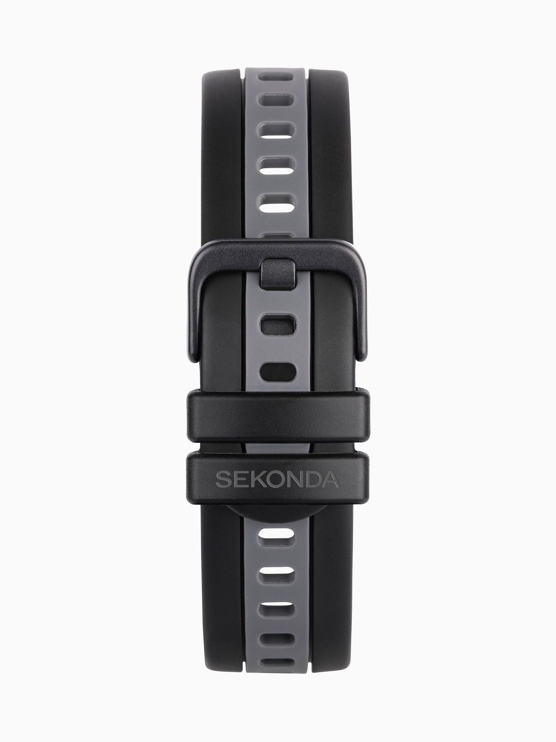 Sekonda black 39mm GPS smartwatch with silicone strap (British brand)