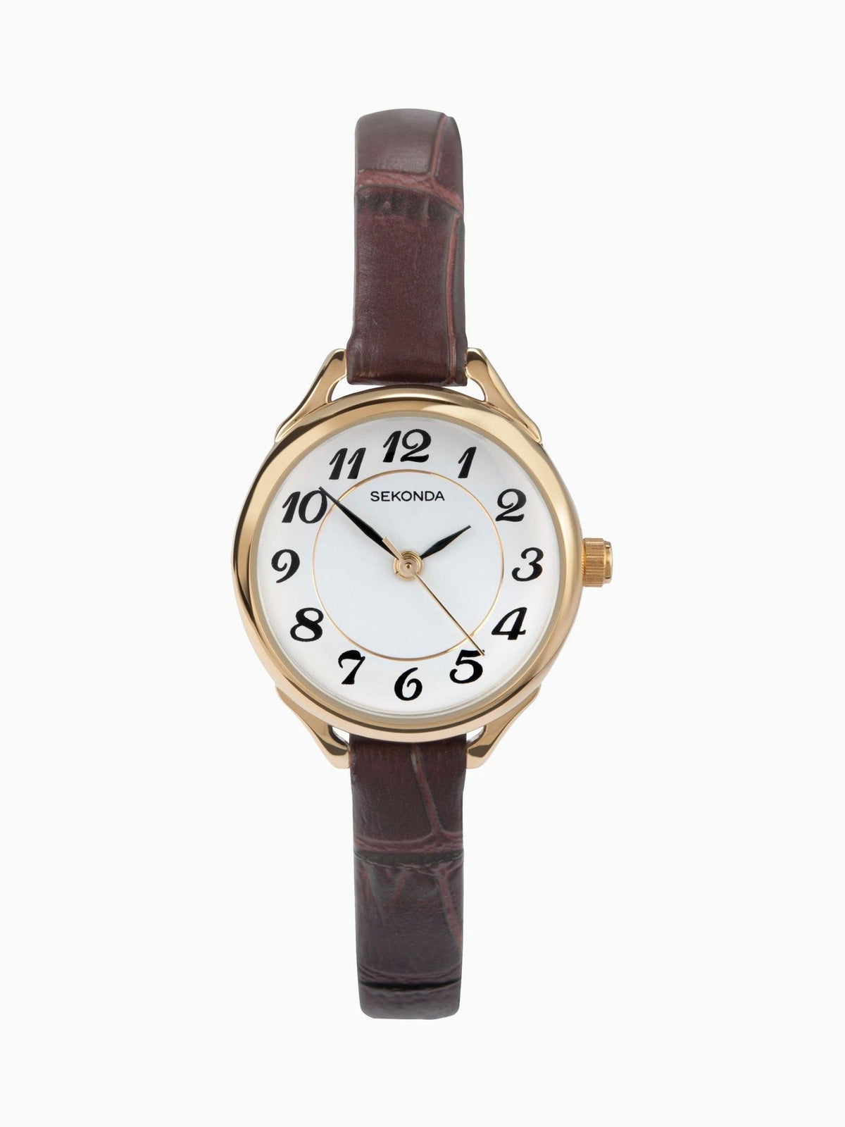 Sekonda Brown Harley leather strap watch 25mm (British brand)