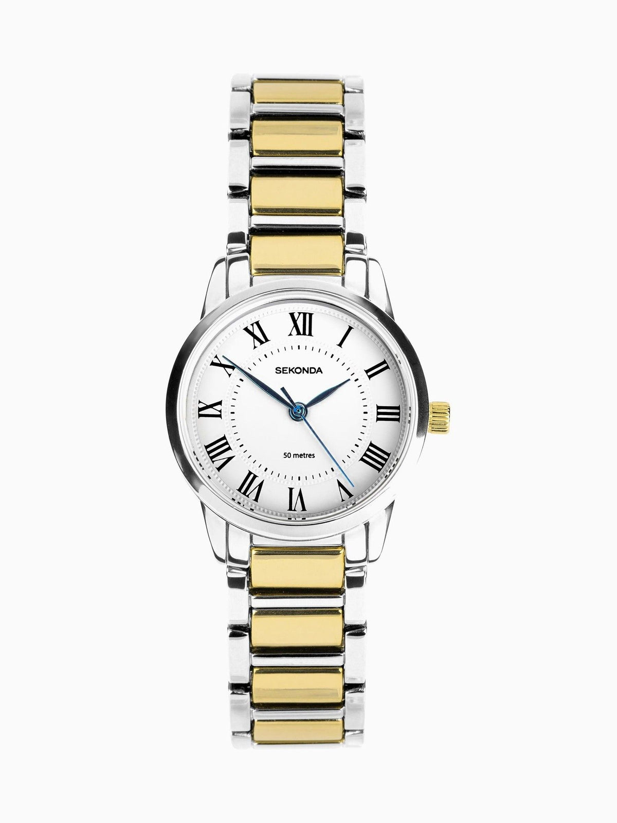 Sekonda Silver Gold Classic Beaumont Watch 28mm (British brand)