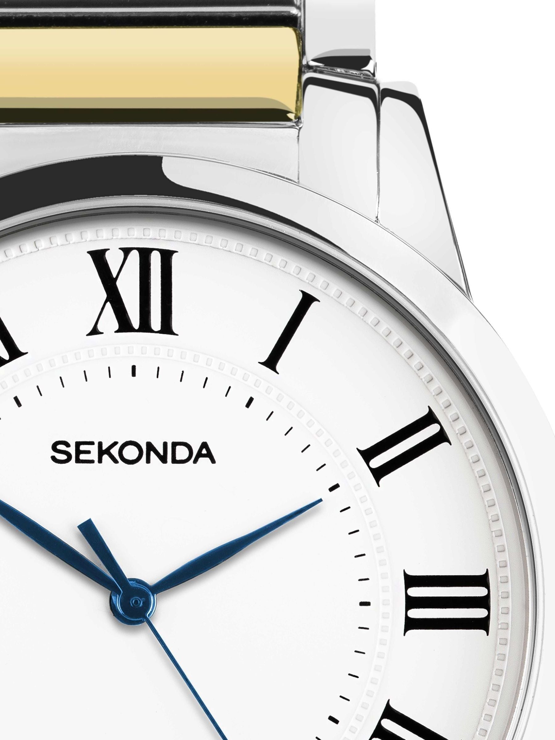 Sekonda Beaumont Silver White Classic watch 40mm (British brand)