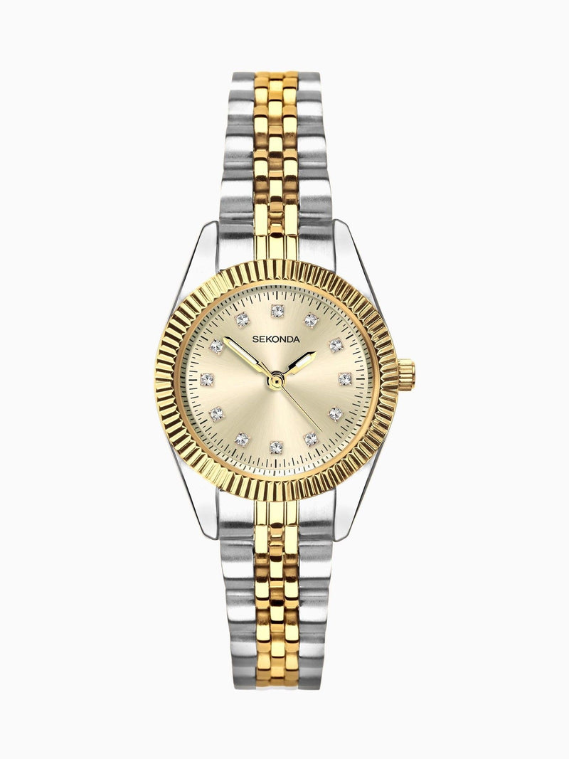 Sekonda Francis silver tone watch 26mm (British brand)