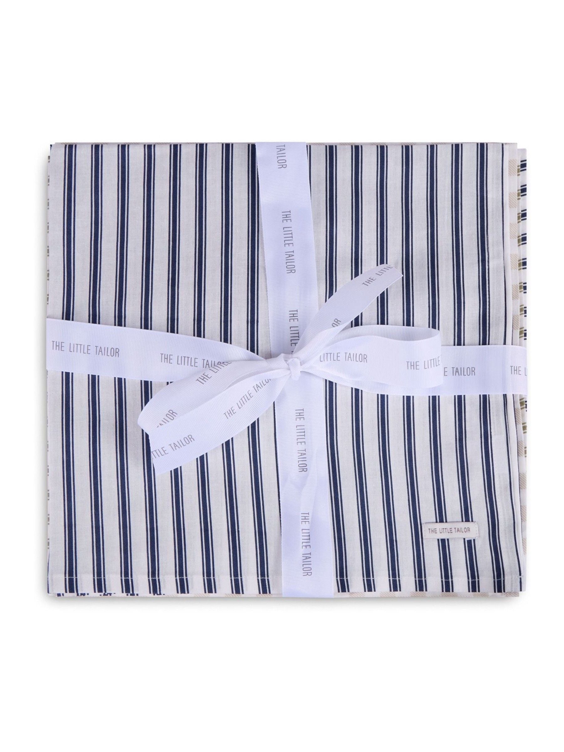 The Little Tailor blue baby muslins 4-pack - British product