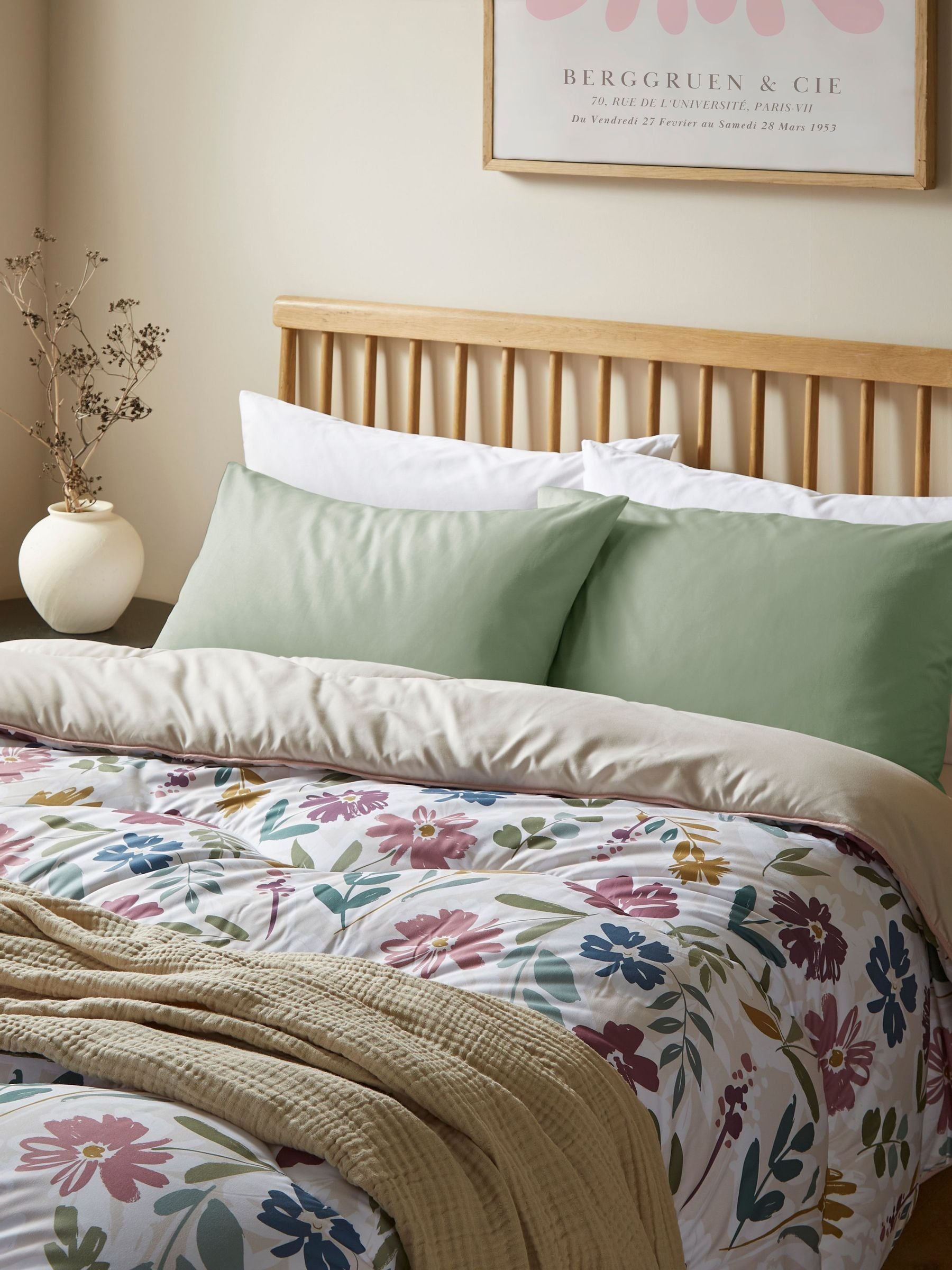 Night Lark coverless duvet and pillowcase set 10.5 tog (British brand)