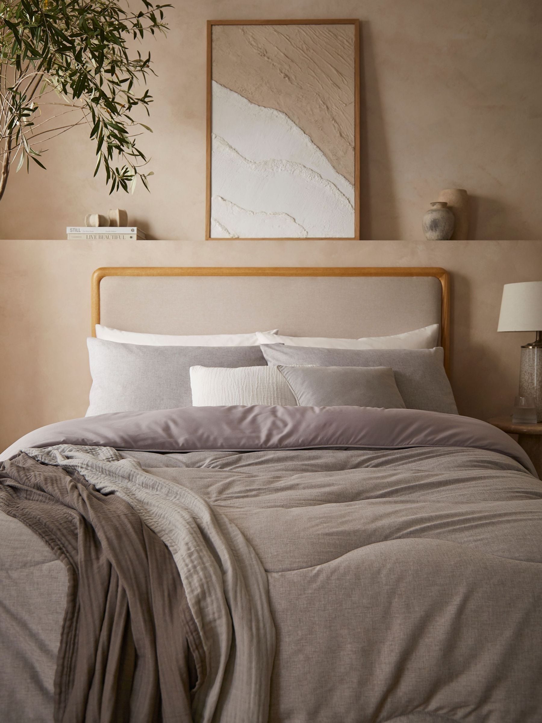 Night Lark 4.5 tog coverless duvet set, imported from the UK