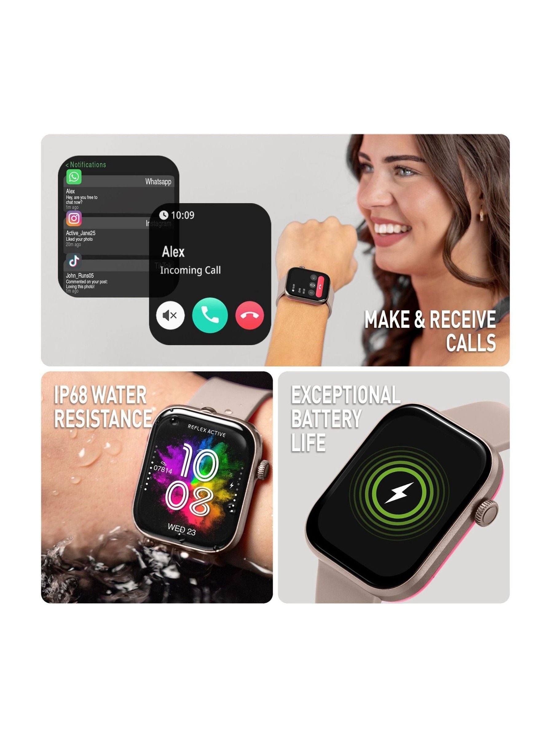 Reflex Active Pink Series 40 smartwatch UK version