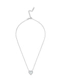 Beaverbrooks cubic zirconia mother of pearl heart necklace 44cm - British product