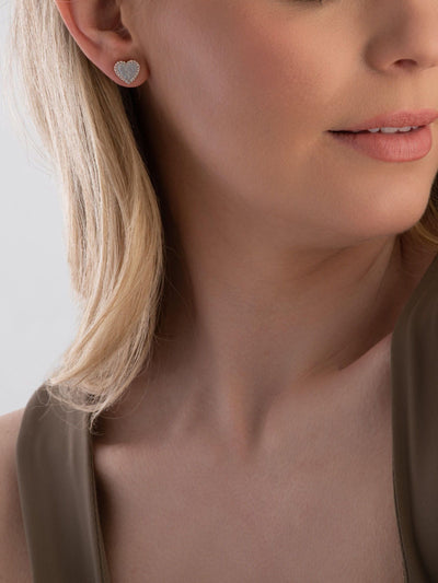 Als nächstes Beaverbrooks Roségold plattierte Zirkonia Perlmutt Herzstecker Ohrringe - Online bei McGrocer kaufen