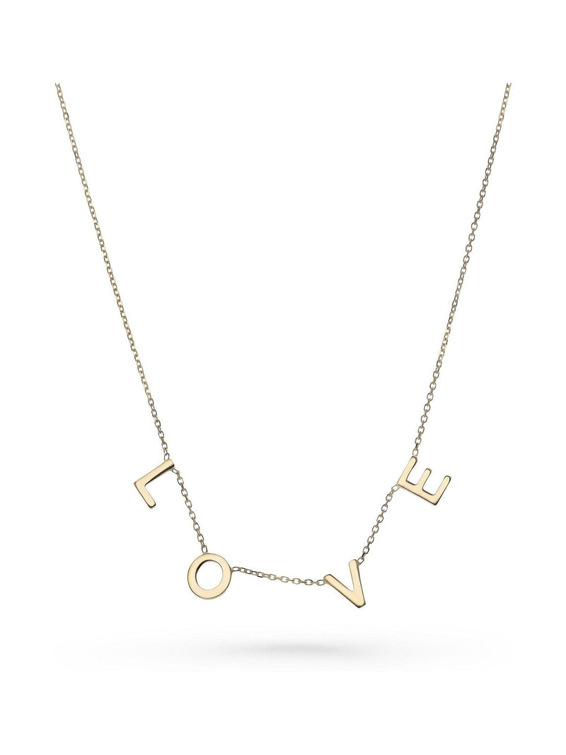 Beaverbrooks Gold Tone 9ct Gold Love Necklace 43cm - British product