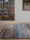 Muse check bright rug, imported from the UK