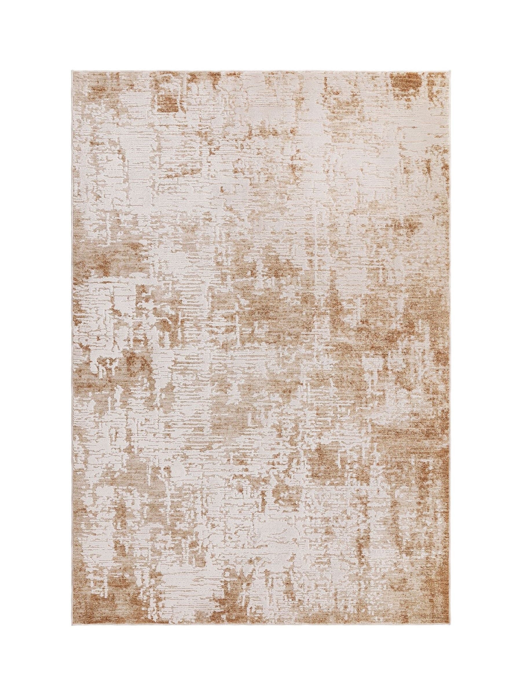 Beige Anders Abstract Rug poly blend with subtle shimmer, UK version