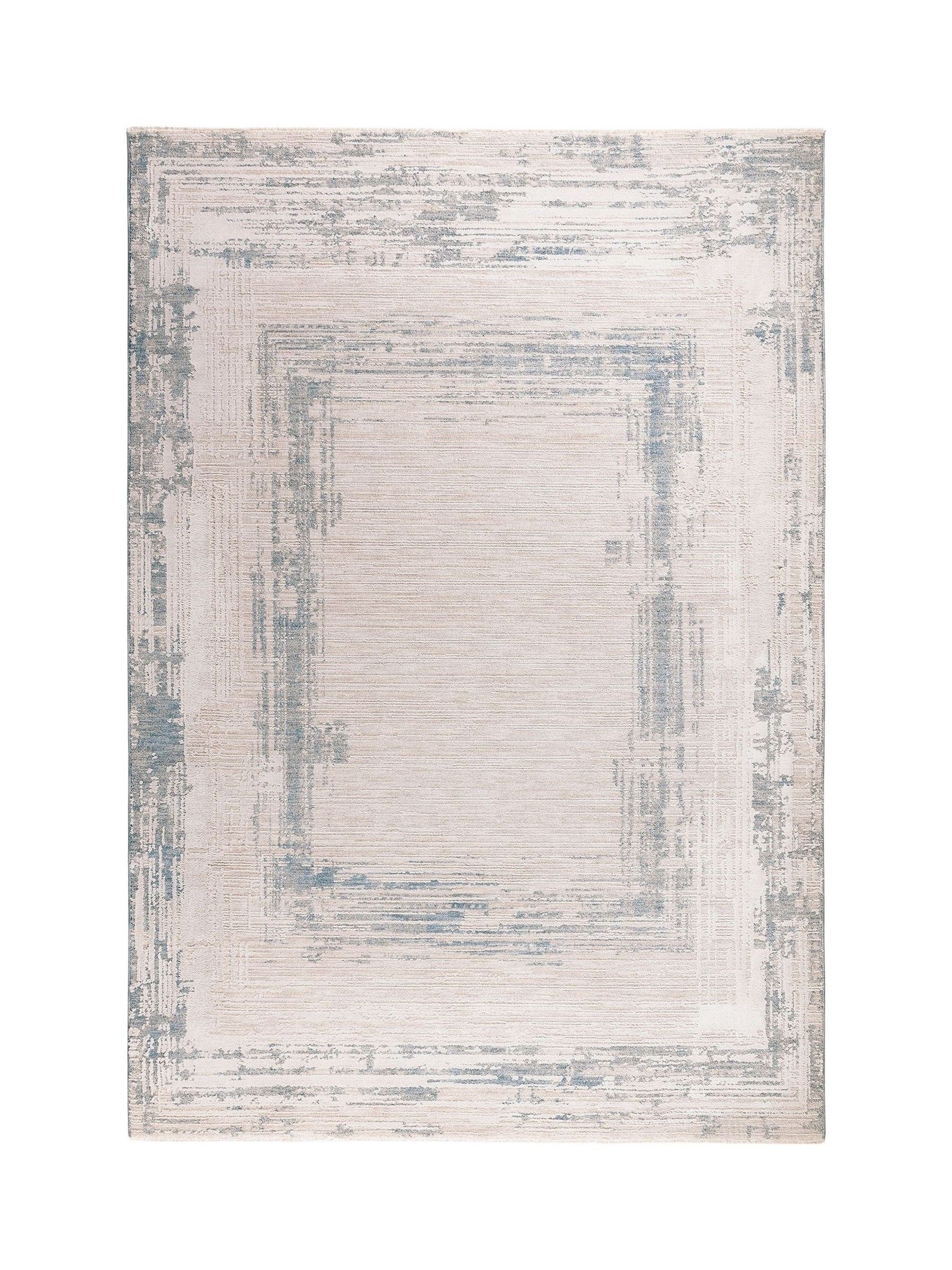 Asiatic Rugs Anders outline rug in blue (British brand)
