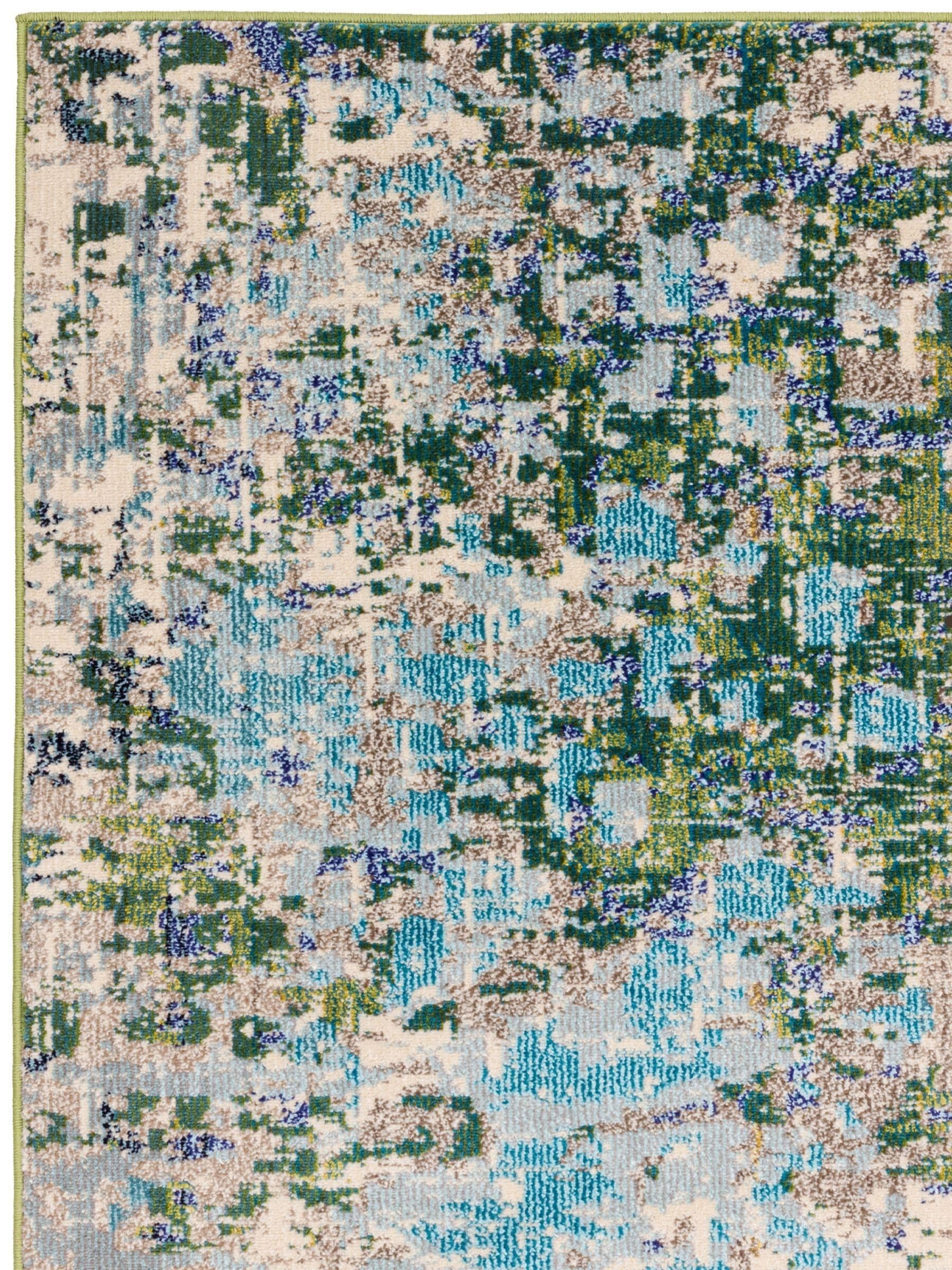 Colores Cloud green abstract rug multi-size (British brand)