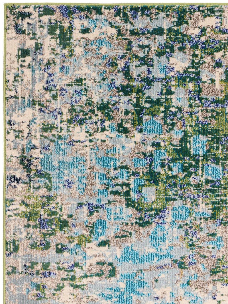 Colores Cloud green abstract rug multi-size (British brand)