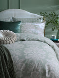 Laura Ashley Tatton green duck egg duvet cover and pillowcase set, UK version