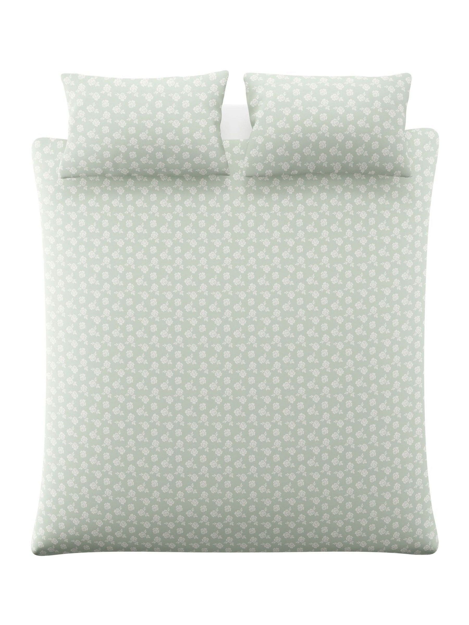 Laura Ashley Green Duck Egg Tatton 200 Thread Count Duvet Cover and Pillowcase Set