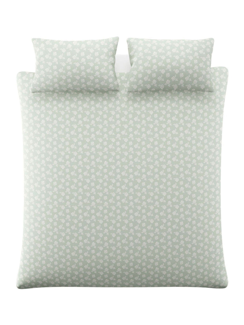 Laura Ashley Green Duck Egg Tatton 200 Thread Count Duvet Cover and Pillowcase Set