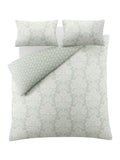 Laura Ashley Green Duck Egg Tatton 200 Thread Count Duvet Cover and Pillowcase Set