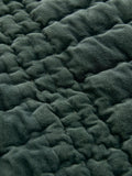 Laura Ashley Pine Green velvet bedspread 180x235cm - British product