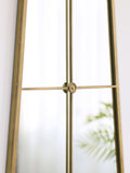 Charles Bentley Gold Copenhagen Shaped Garden Mirror 100cm x 50cm - British product