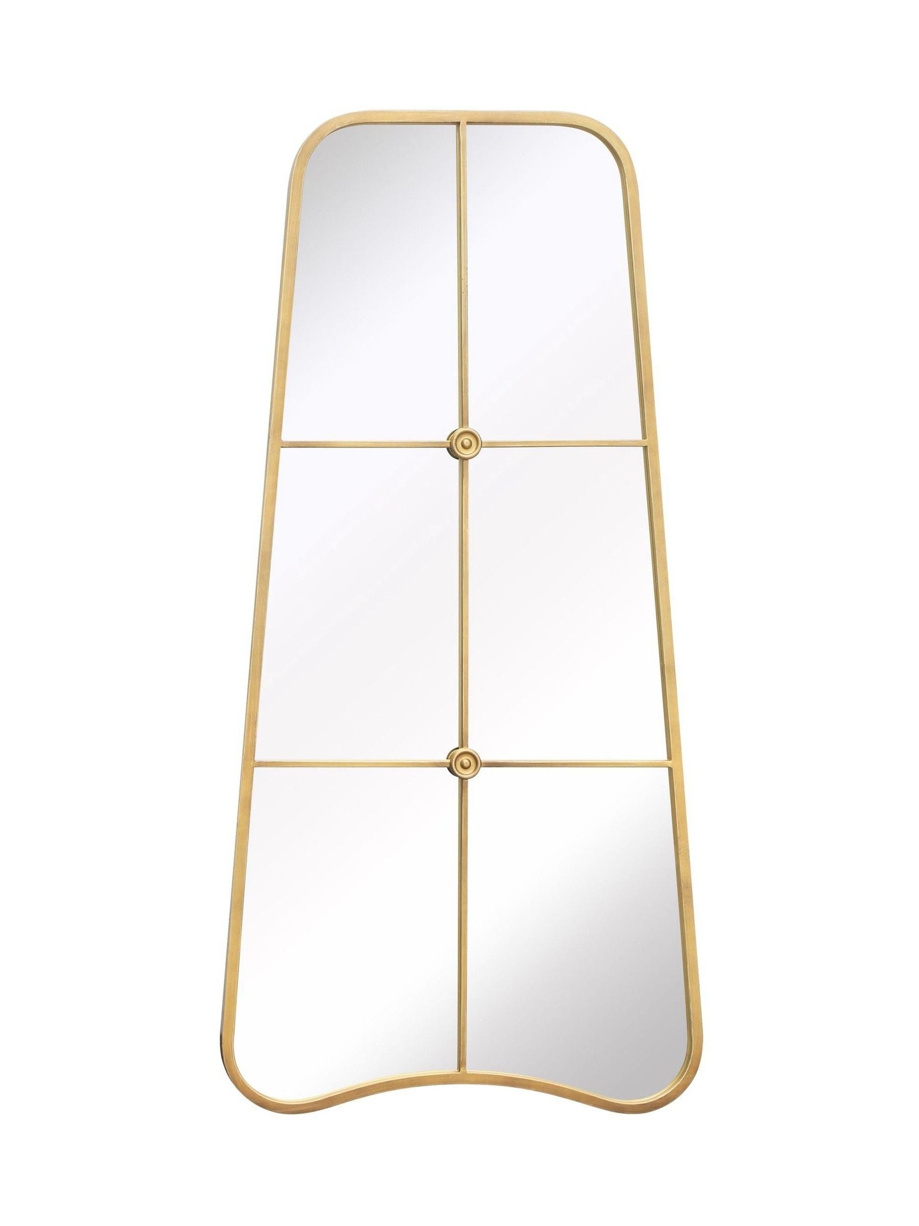 Charles Bentley Gold Copenhagen Shaped Garden Mirror 100cm x 50cm - British product