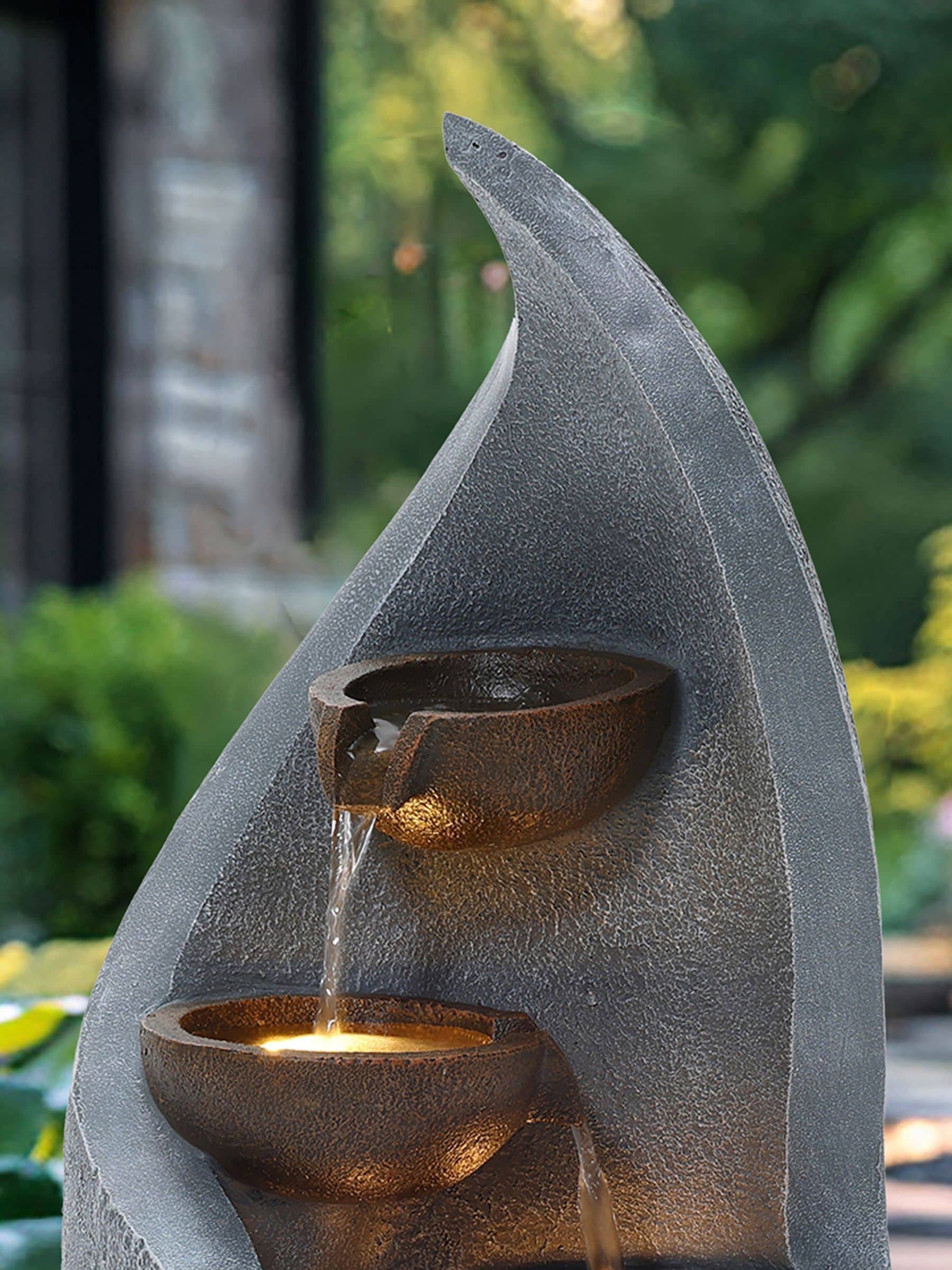 Charles Bentley bronze cascading water feature 67cm - British product