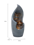 Charles Bentley bronze cascading water feature 67cm - British product